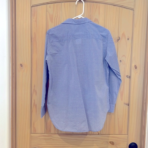 LIKE NEW Frank & Eileen "Frank” Blue Polka Dot Button Up Shirt EUC - Picture 5 of 5